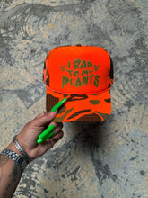 Load image into Gallery viewer, &#39;I Rap To My Plants&#39; Orange Trucker Hat

